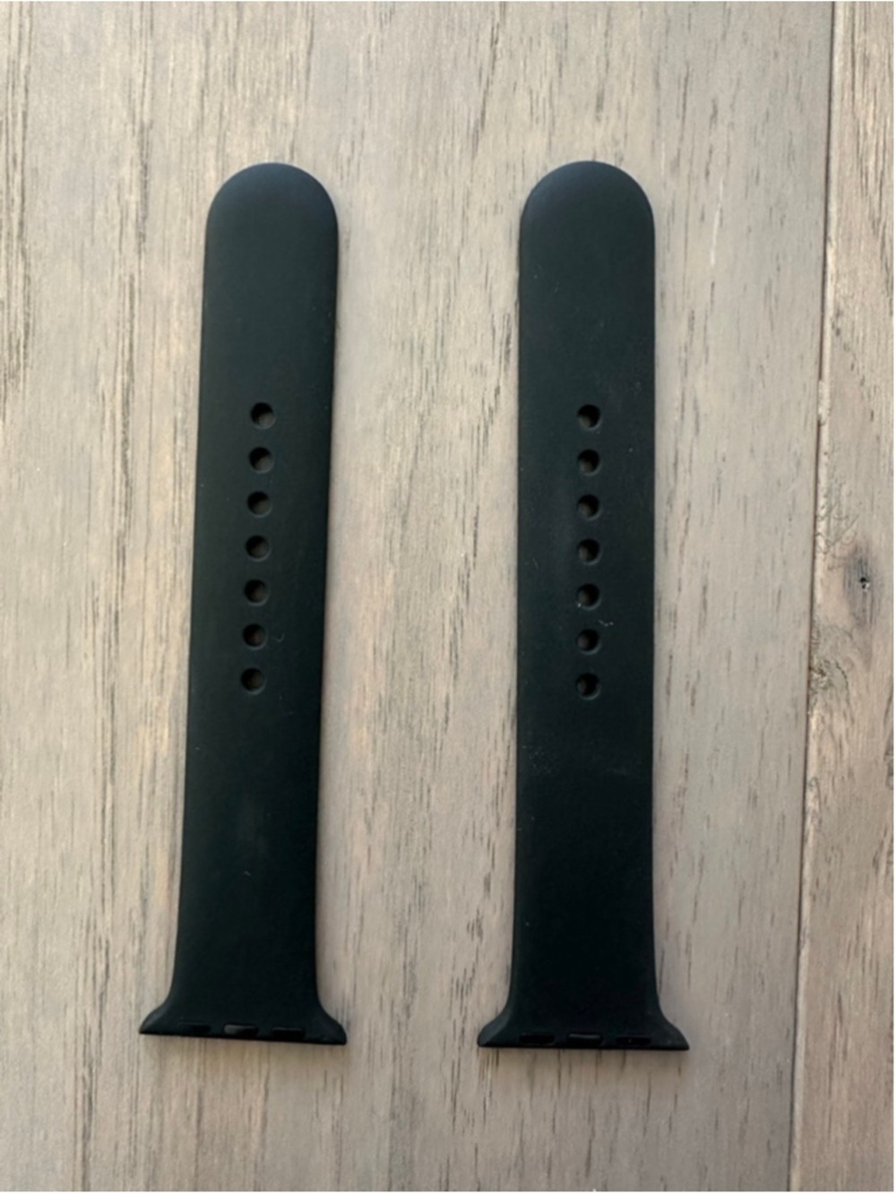 Apple Watch Bands Black Silicone Medium Large